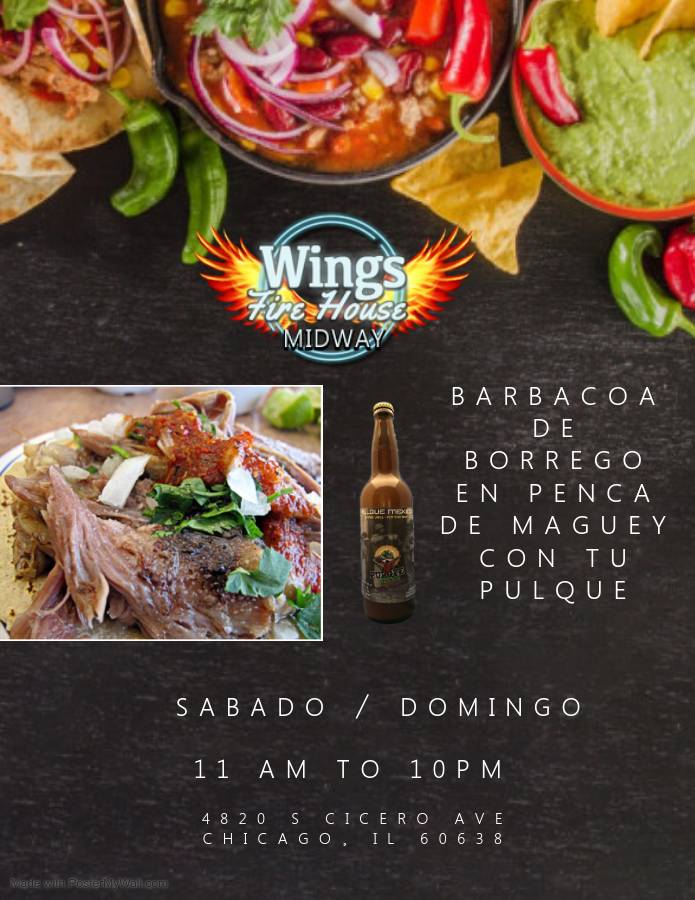 Wings Fire House - Midway | restaurant | 4820 S Cicero Ave, Chicago, IL 60638, USA | 7736473000 OR +1 773-647-3000