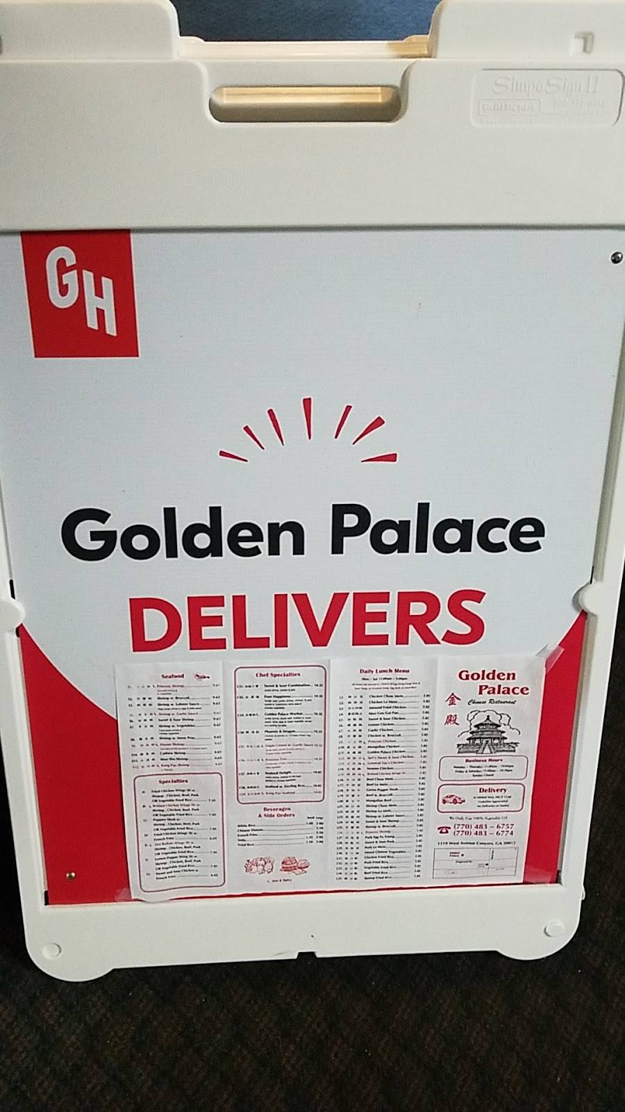 Golden Palace | restaurant | 1119 West Ave, Conyers, GA 30012, USA | 7704836757 OR +1 770-483-6757