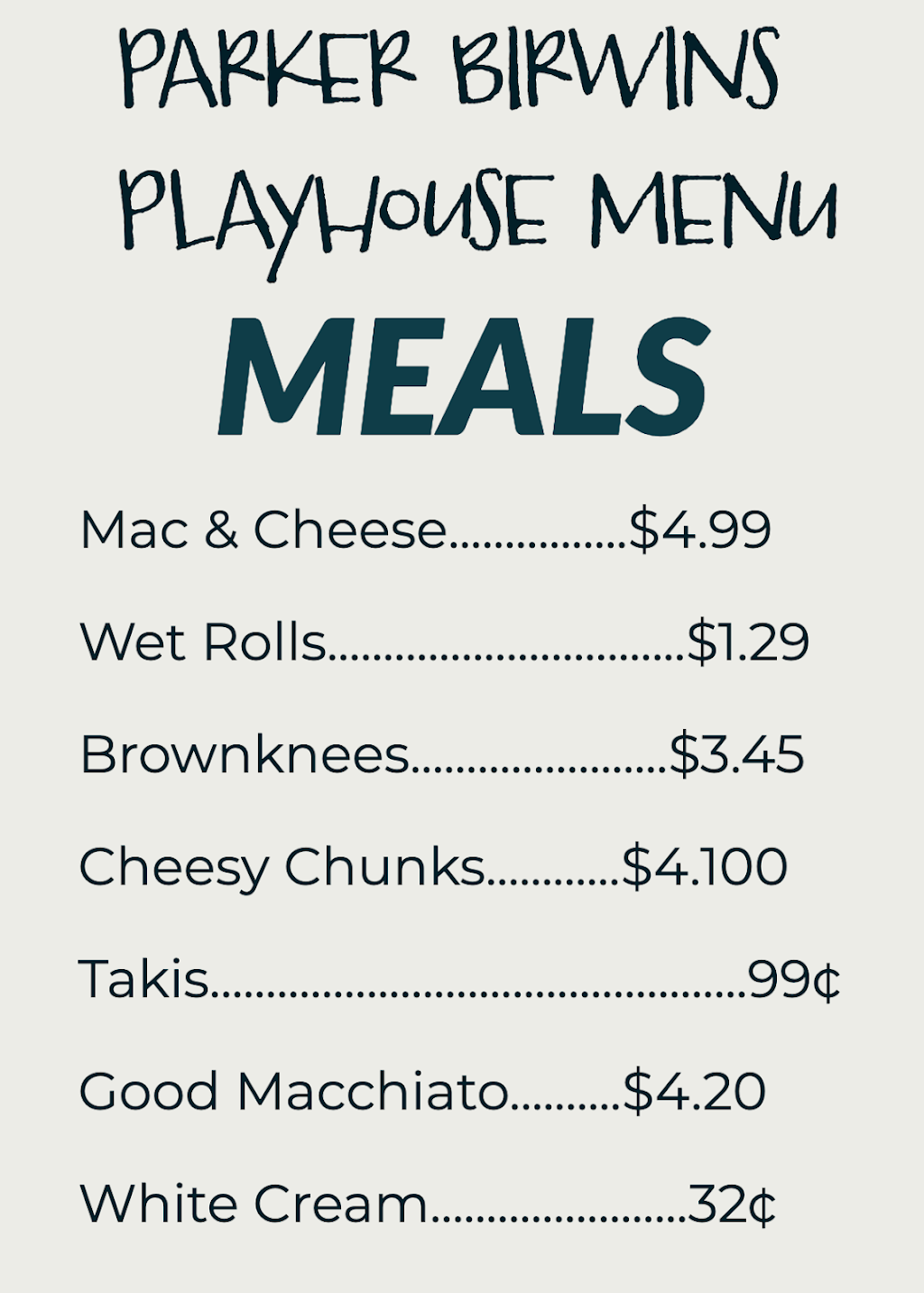 parker birwins playhouse | restaurant | 51 N 2550 E, Spanish Fork, UT 84660, USA | 3854379440 OR +1 385-437-9440