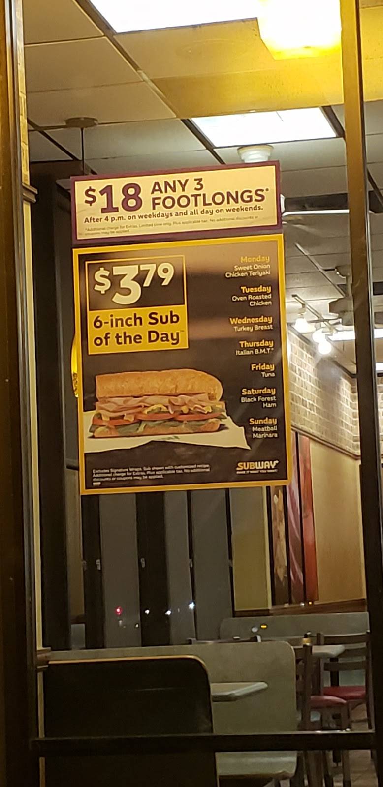 Subway Restaurants | restaurant | 10978 Grant Rd A, Houston, TX 77070, USA | 2818948866 OR +1 281-894-8866