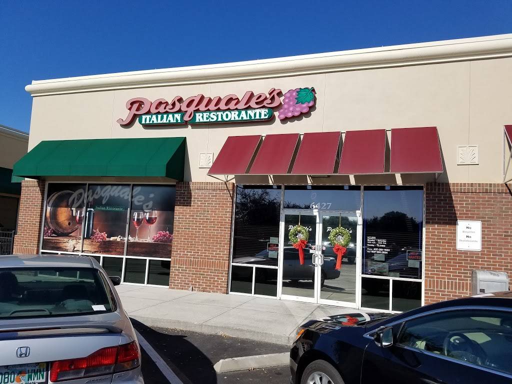Pasquales Italian Restaurant | restaurant | 6427 S Chickasaw Trail, Orlando, FL 32829, USA | 4072811633 OR +1 407-281-1633