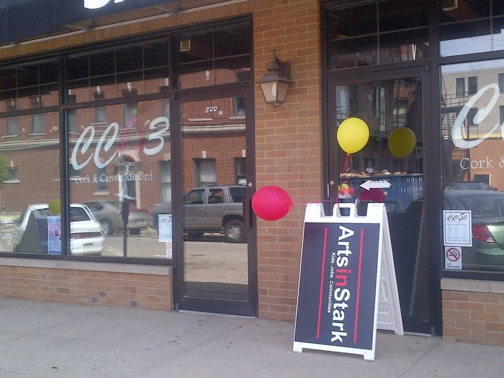 Cork & Canvas On 3rd Llc | restaurant | 322 3rd St NW, Canton, OH 44702, USA | 3304532263 OR +1 330-453-2263