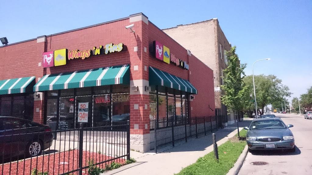 Wings N Fins | restaurant | 1751 E 75th St, Chicago, IL 60649, USA | 7732560800 OR +1 773-256-0800