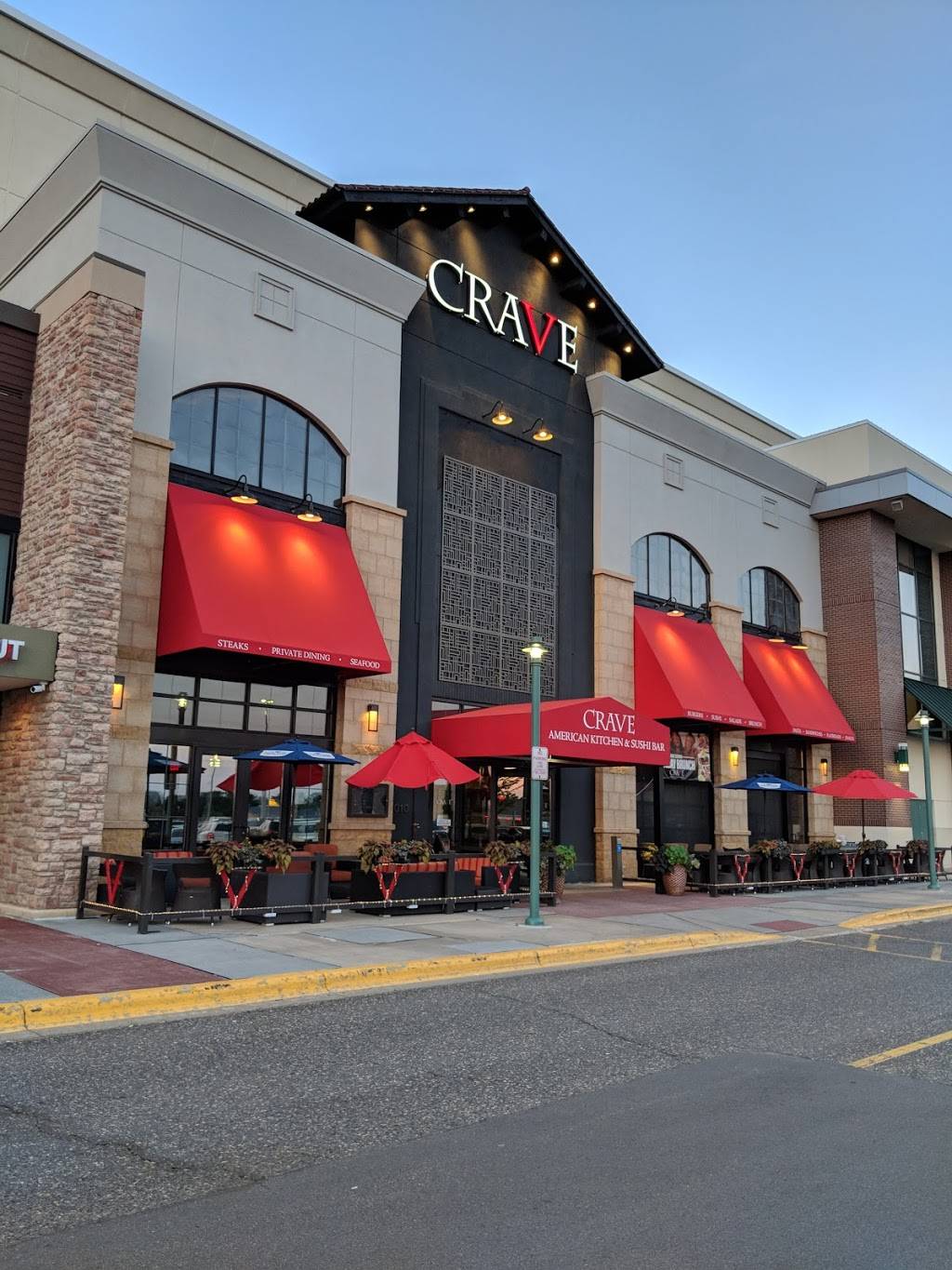 CRAVE American Kitchen & Sushi Bar (Eden Prairie Center - Eden P | restaurant | 8251 Flying Cloud Dr #3010, Eden Prairie, MN 55344, USA | 9524797440 OR +1 952-479-7440