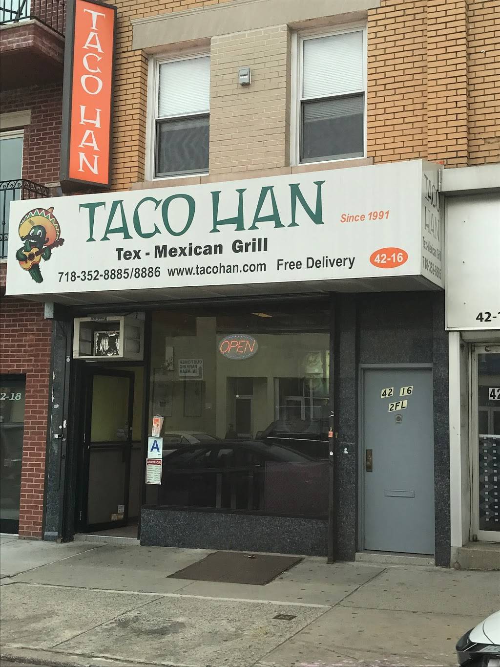 Taco Han | restaurant | 4216 Bell Blvd, Bayside, NY 11361, USA | 7183528885 OR +1 718-352-8885