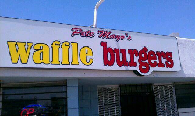 Pete Mayos Original Waffleburgers | restaurant | 5044 Imperial Ave, San Diego, CA 92113, USA | 6193819408 OR +1 619-381-9408