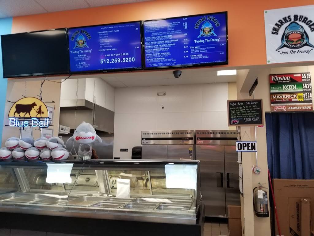 Sharks Burger | restaurant | 12681 Hero Way West, Leander, TX 78641, USA | 5122595200 OR +1 512-259-5200