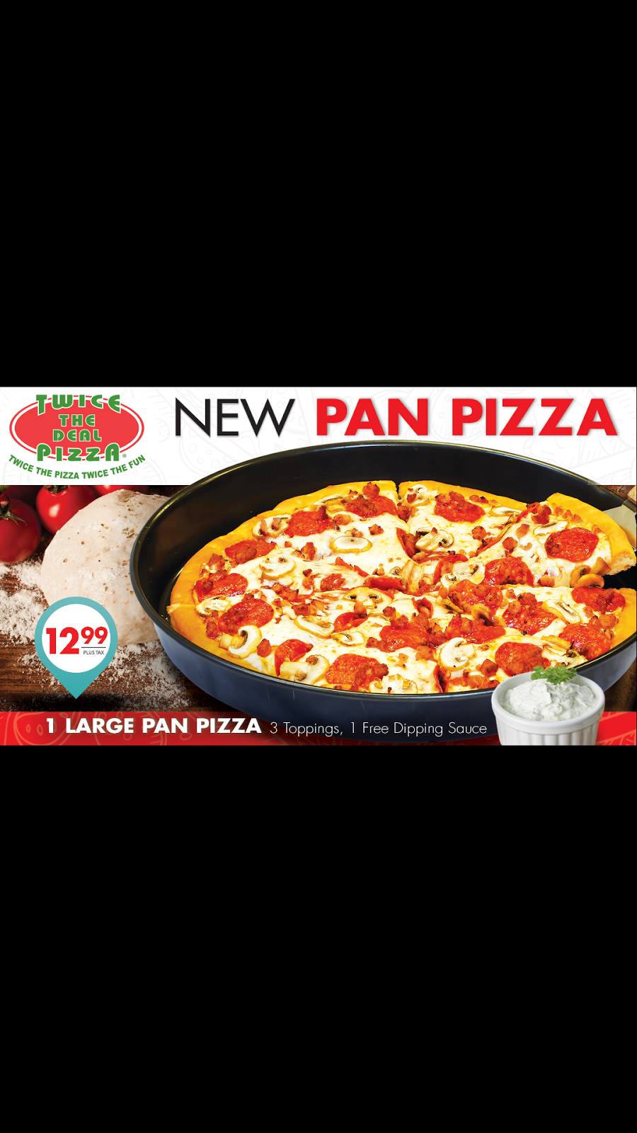 Twice The Deal Pizza | restaurant | 105 Clair Rd. E. Unit 104 H2, Guelph, ON N1L 1H1, Canada | 5197637770 OR +1 519-763-7770