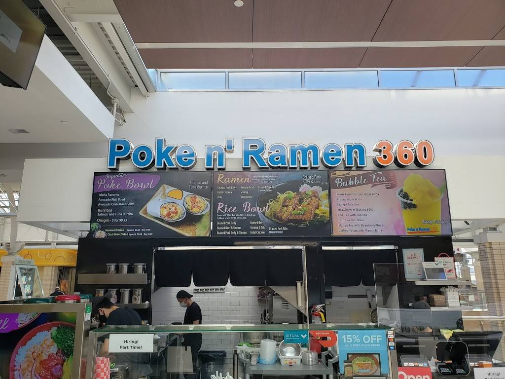 Poke n Ramen 360 | restaurant | 30 Mall Dr W, Jersey City, NJ 07302, USA | 2019182630 OR +1 201-918-2630