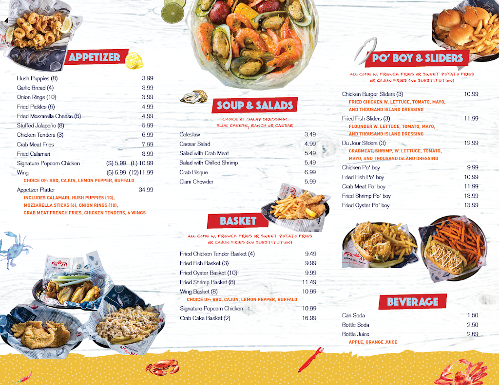 Crab Du Jour Cajun Seafood & Bar | restaurant | 3148 Willits Rd, Philadelphia, PA 19136, USA | 2156989888 OR +1 215-698-9888