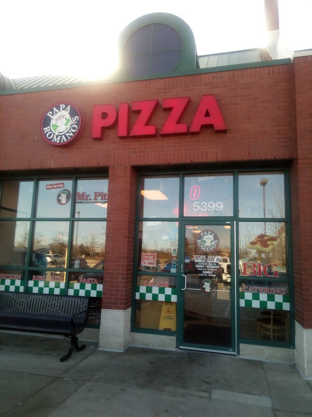 Papa Romanos Pizza & Mr. Pita | restaurant | 5399 Crooks Rd, Troy, MI 48098, USA | 2482671212 OR +1 248-267-1212