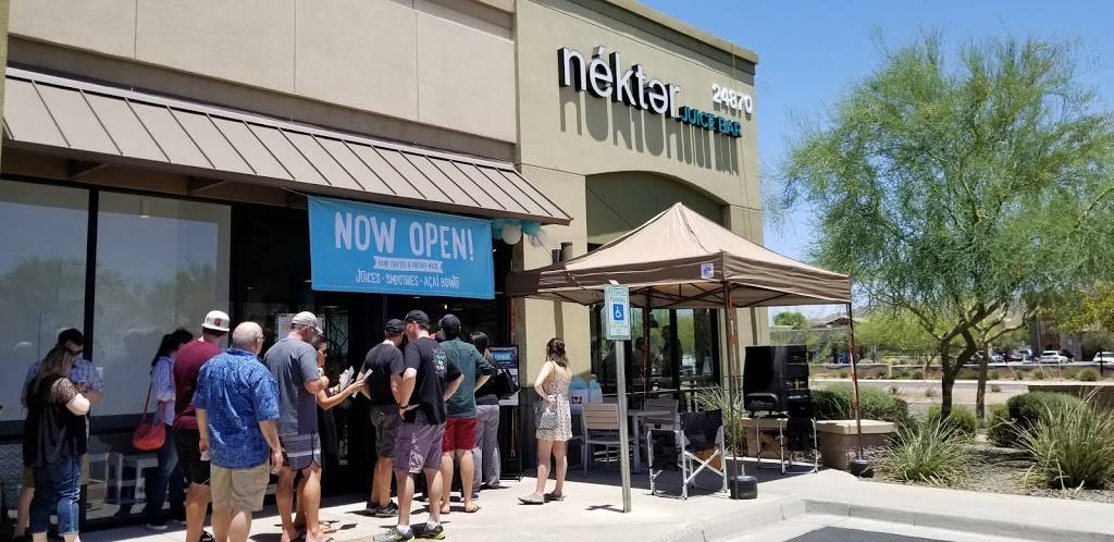 Nekter Juice Bar | cafe | 24870 N Lake Pleasant Pkwy c-104, Peoria, AZ 85383, USA | 6238251155 OR +1 623-825-1155