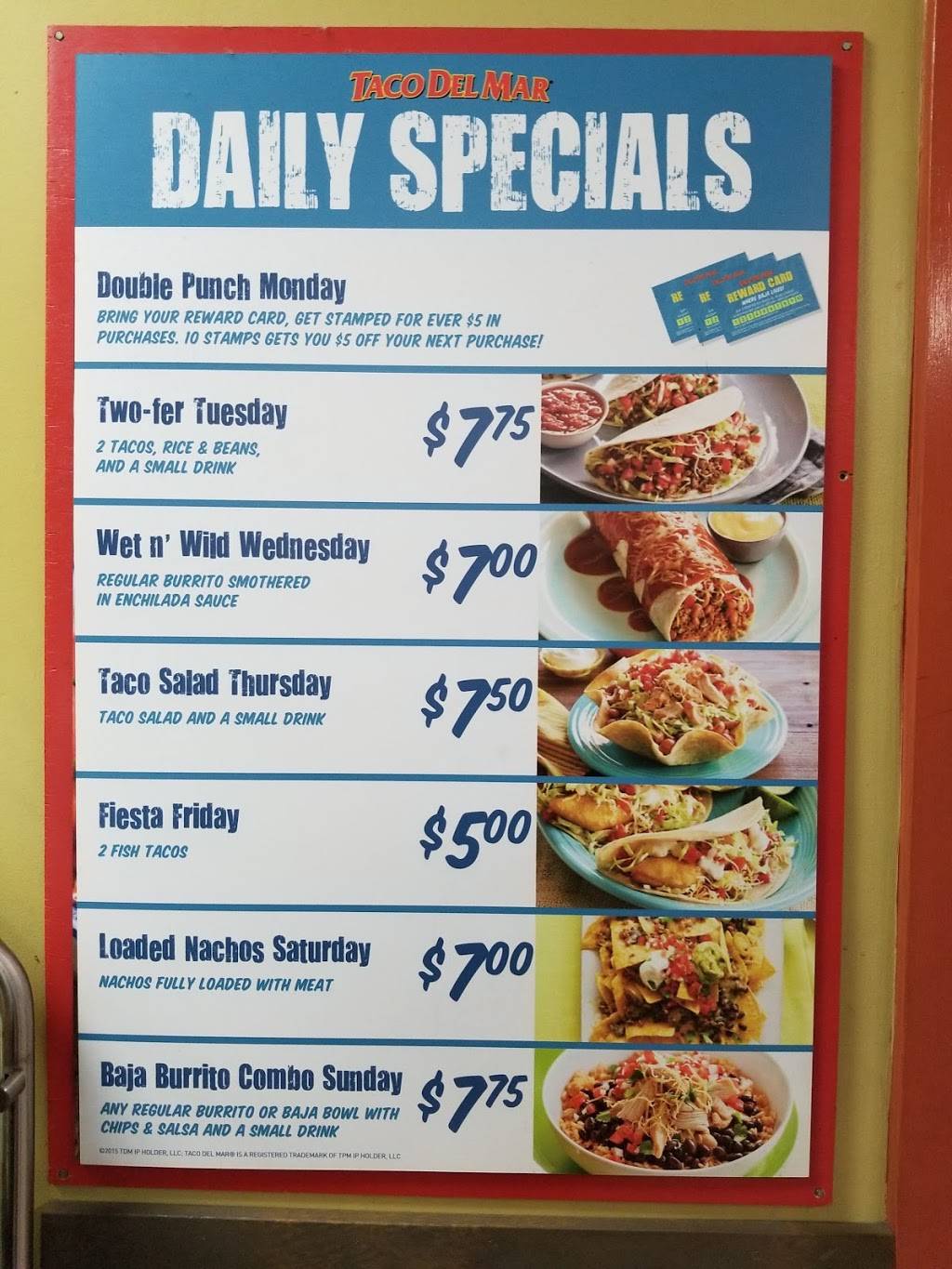 Taco Del Mar | restaurant | 6101 15th Ave NW, Seattle, WA 98107, USA | 2062974446 OR +1 206-297-4446