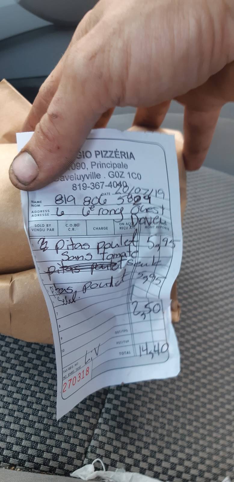 Sergio Pizzeria | restaurant | 1080 Route Principale, Sainte-Anne-du-Sault, QC G0Z 1C0, Canada | 8193674040 OR +1 819-367-4040