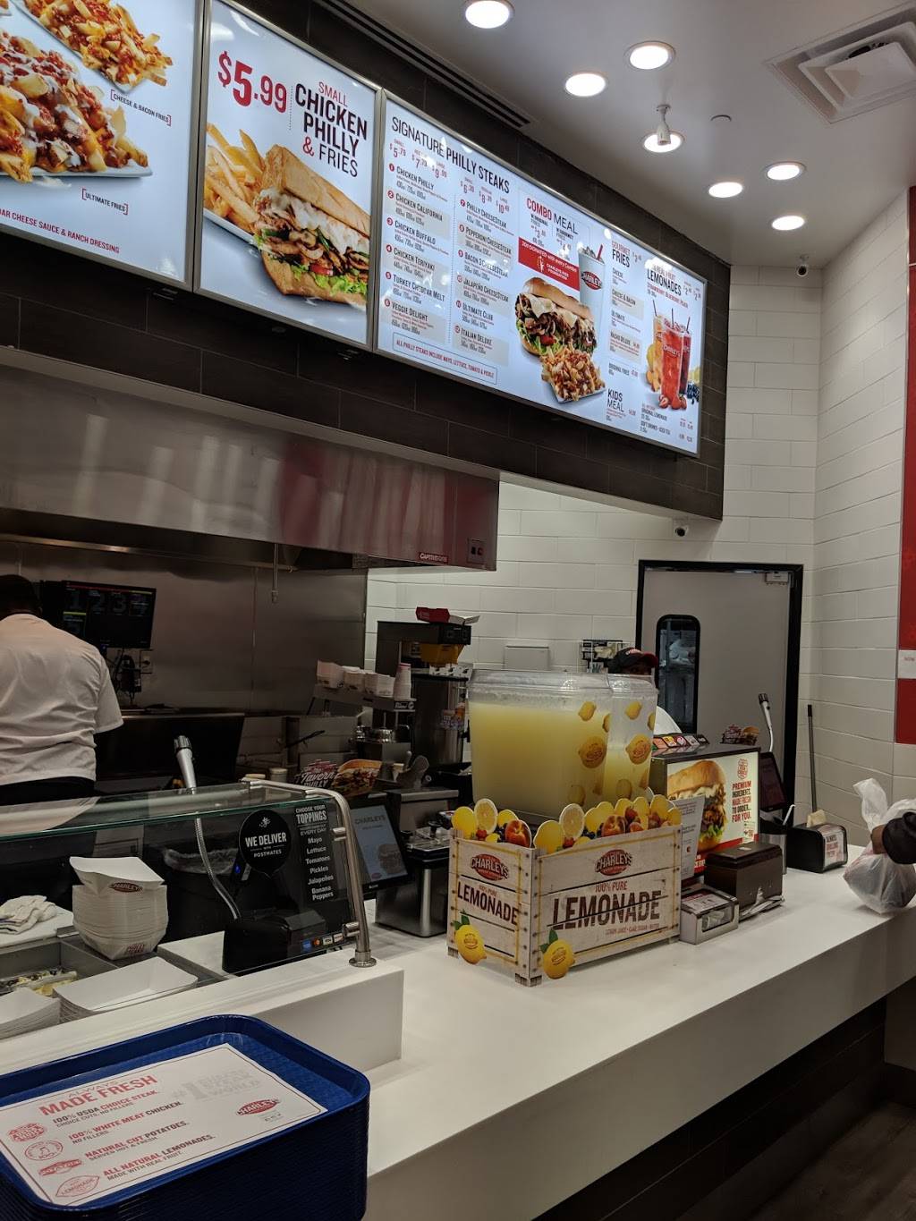 Charleys philly steaks | restaurant | 7007 Friars Rd Unit 925, San Diego, CA 92108, USA | 6192951130 OR +1 619-295-1130