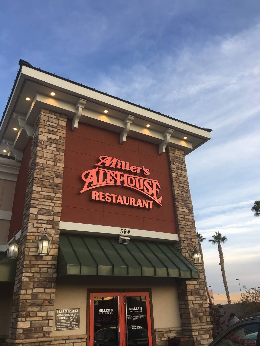 Millers Ale House - Henderson | restaurant | 594 N Stephanie St, Henderson, NV 89014, USA | 7024362255 OR +1 702-436-2255