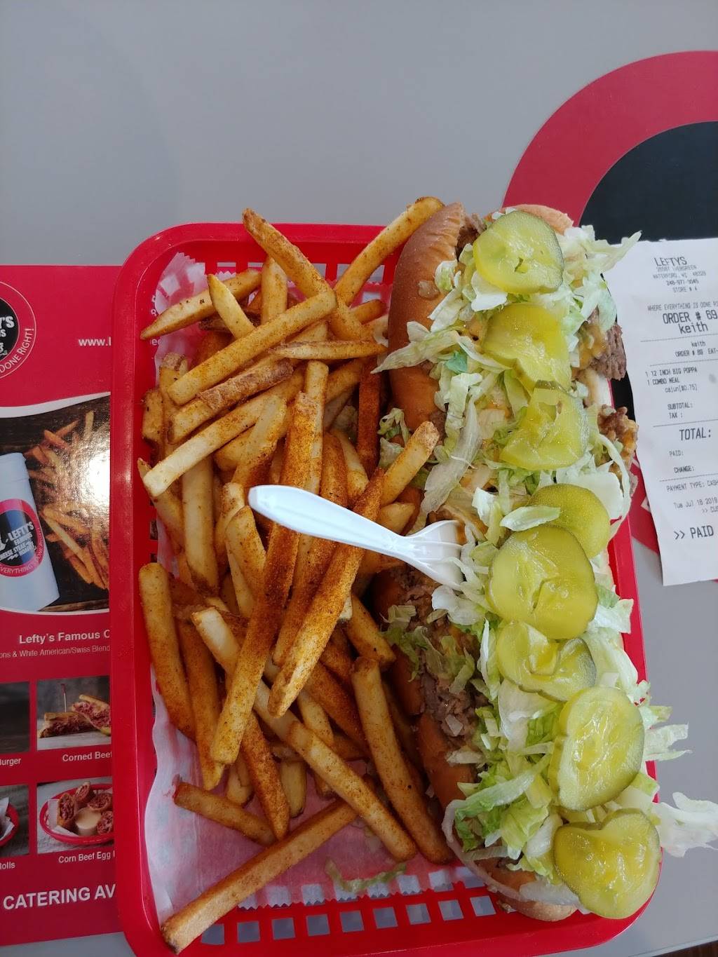 Leftys Famous Cheese Steak & Hoagies Grill | restaurant | 26587 Evergreen Rd, Southfield, MI 48076, USA | 2483277737 OR +1 248-327-7737