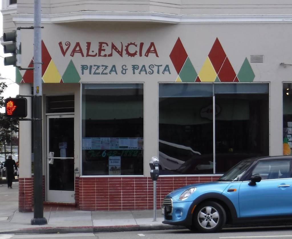 Valencia Pizza & Pasta | restaurant | 801 Valencia St, San Francisco, CA 94110, USA | 4156421882 OR +1 415-642-1882