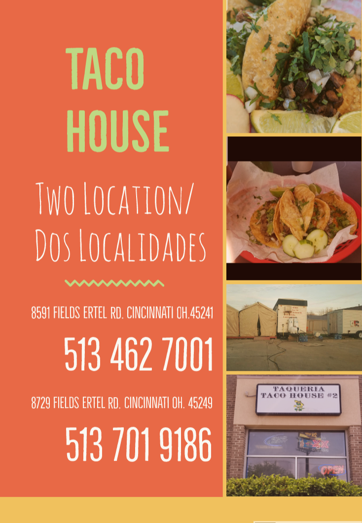 Taco House 2 | restaurant | 8729 Fields Ertel Rd, Cincinnati, OH 45249, USA | 5132265762 OR +1 513-226-5762