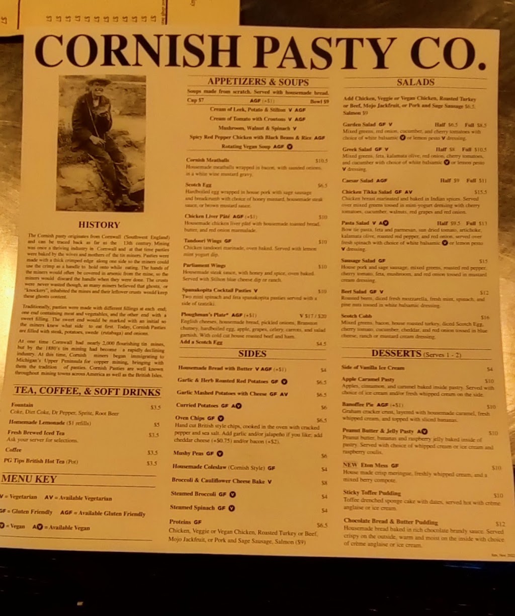 Cornish Pasty Co | restaurant | 18725 N 32nd St A-110, Phoenix, AZ 85050, USA | 6024936810 OR +1 602-493-6810