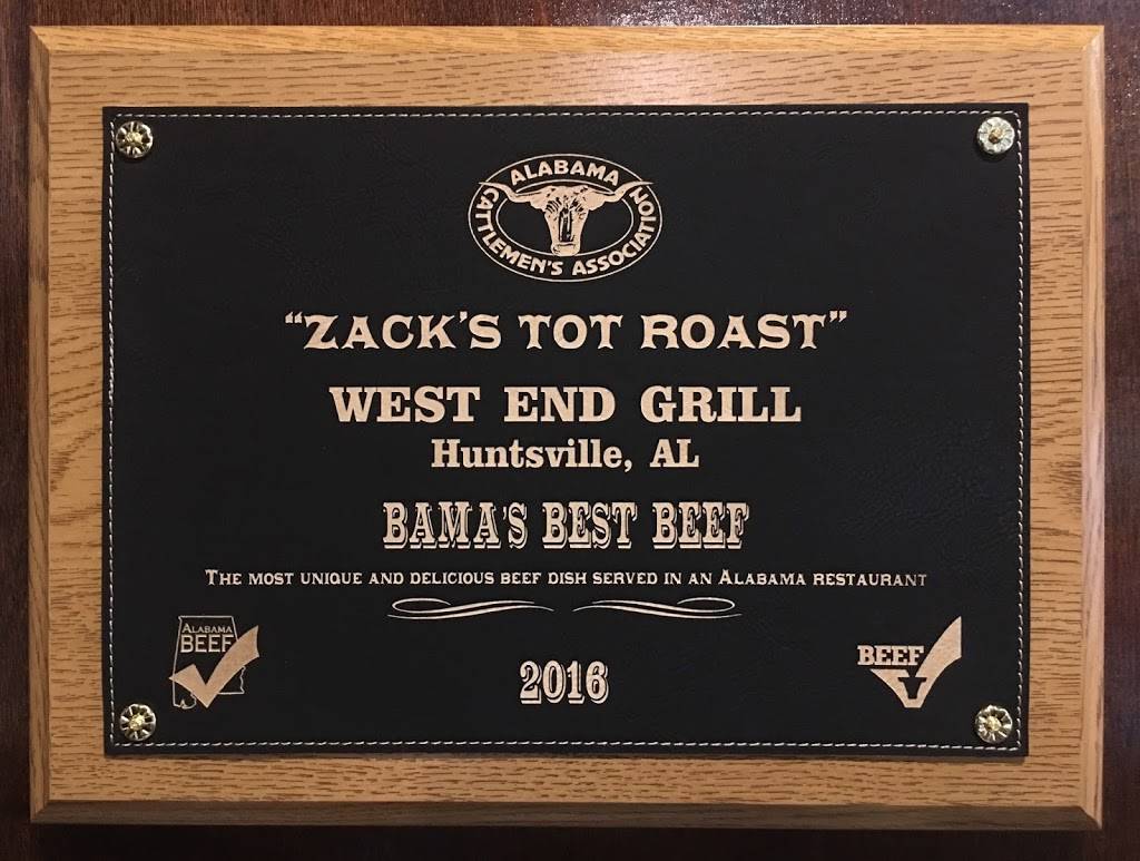 West End Grill | restaurant | 6610 Madison Pike Ste 109, Huntsville, AL 35806, USA | 2567228040 OR +1 256-722-8040