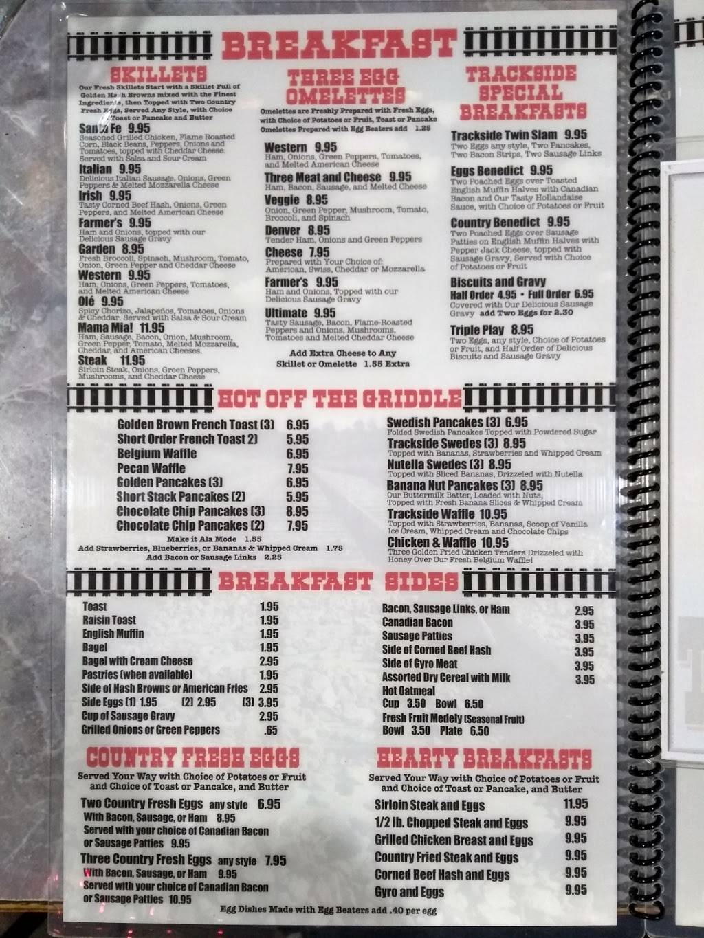 Trackside Diner Bar And Gaming | restaurant | 682 Park Ave, Genoa, IL 60135, USA | 8157846574 OR +1 815-784-6574