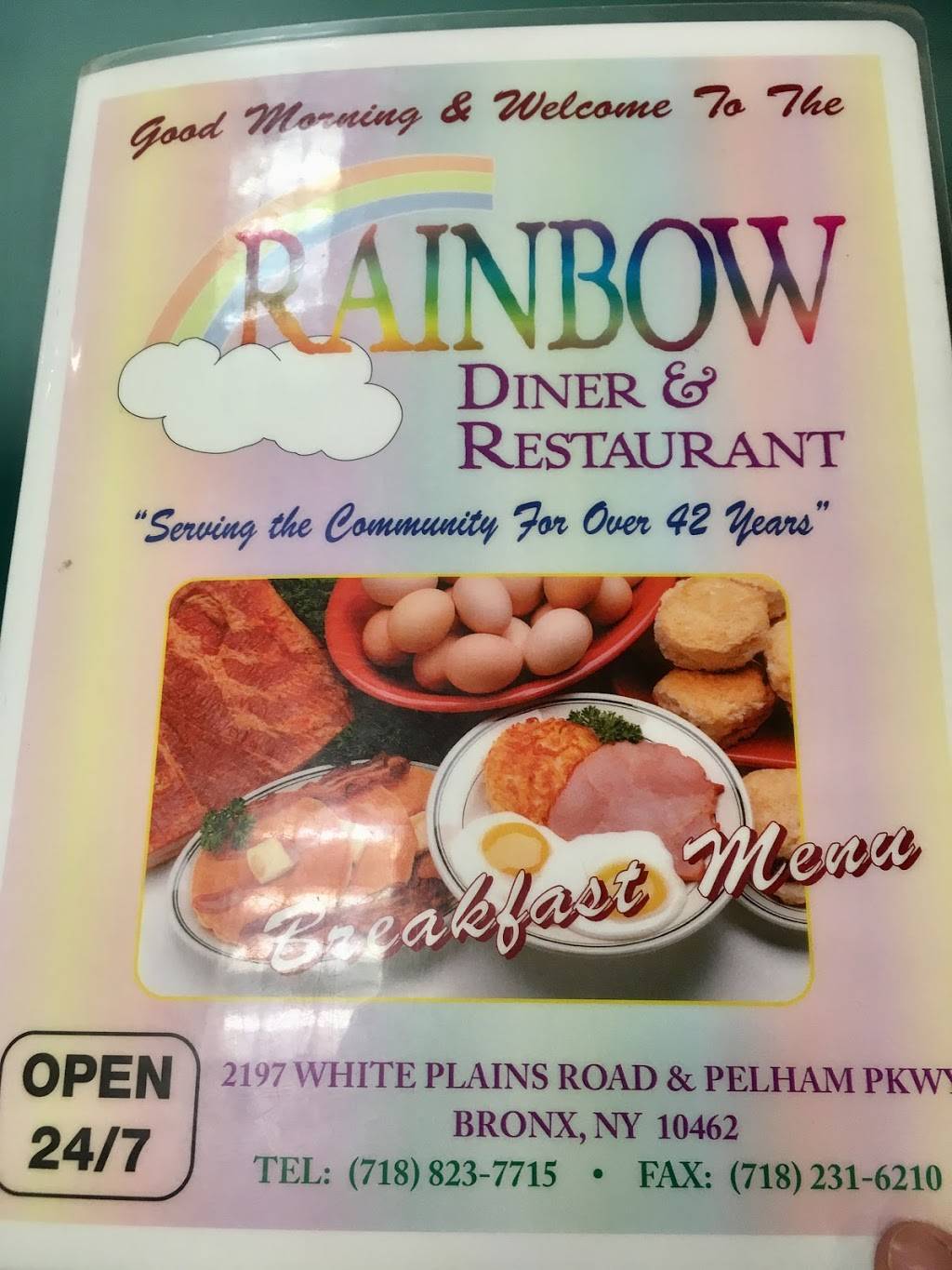 Rainbow Diner | meal takeaway | 2197 White Plains Rd, Bronx, NY 10462, USA | 7188237715 OR +1 718-823-7715