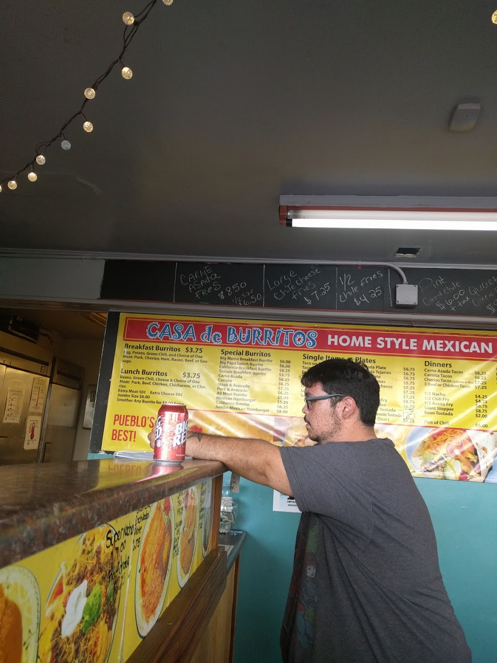 Casa De Burritos | restaurant | 1729 S Prairie Ave, Pueblo, CO 81005, USA | 7195661104 OR +1 719-566-1104