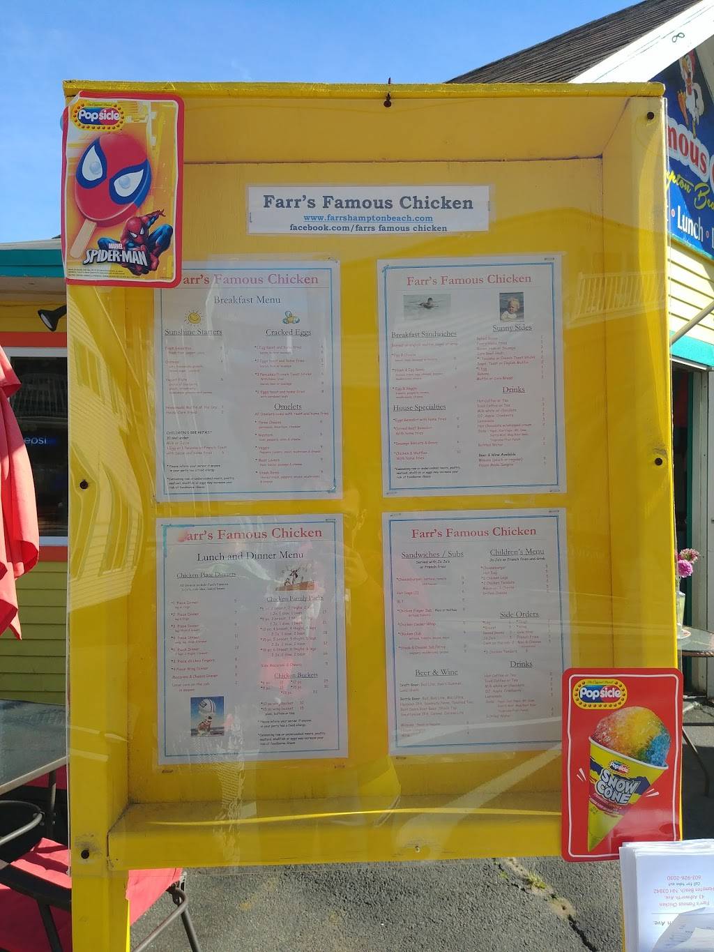 Farrs Famous Chicken | restaurant | 43 Ashworth Ave, Hampton, NH 03842, USA | 6039262030 OR +1 603-926-2030