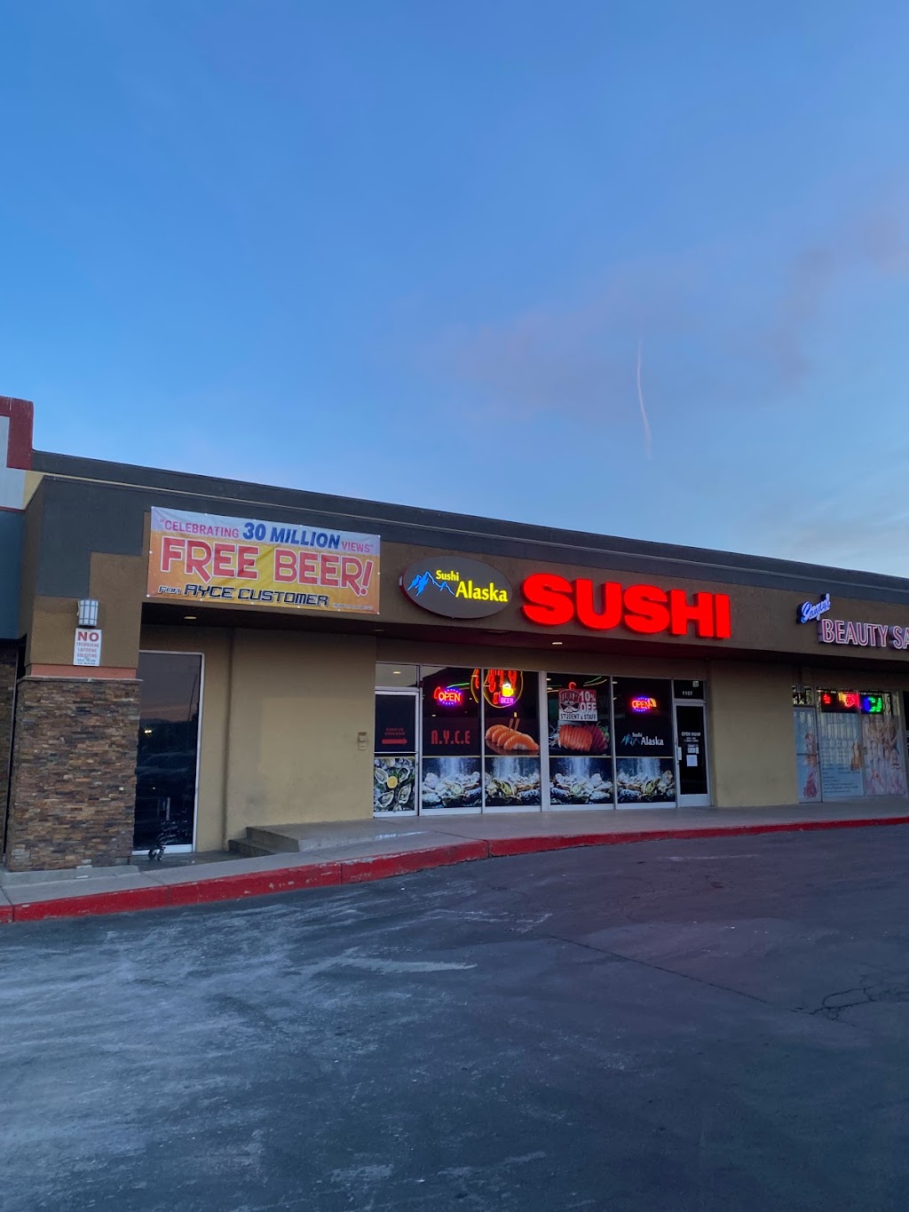 Sushi Alaska | restaurant | 1107 E Tropicana Ave, Las Vegas, NV 89119, USA | 7023317876 OR +1 702-331-7876