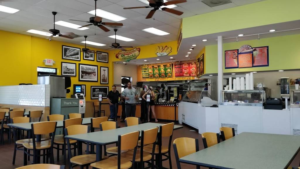 Nathans Famous Hot Dogs | restaurant | 1401 S Kings Hwy, Myrtle Beach, SC 29577, USA | 8437122496 OR +1 843-712-2496