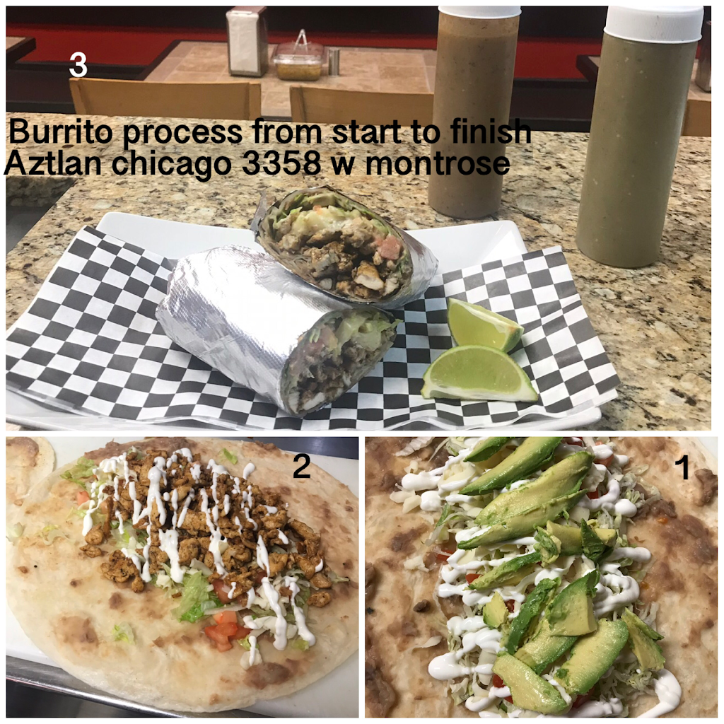 Aztlan mexican grill 1inc | restaurant | 3358 W Montrose Ave, Chicago, IL 60618, USA | 7734632774 OR +1 773-463-2774