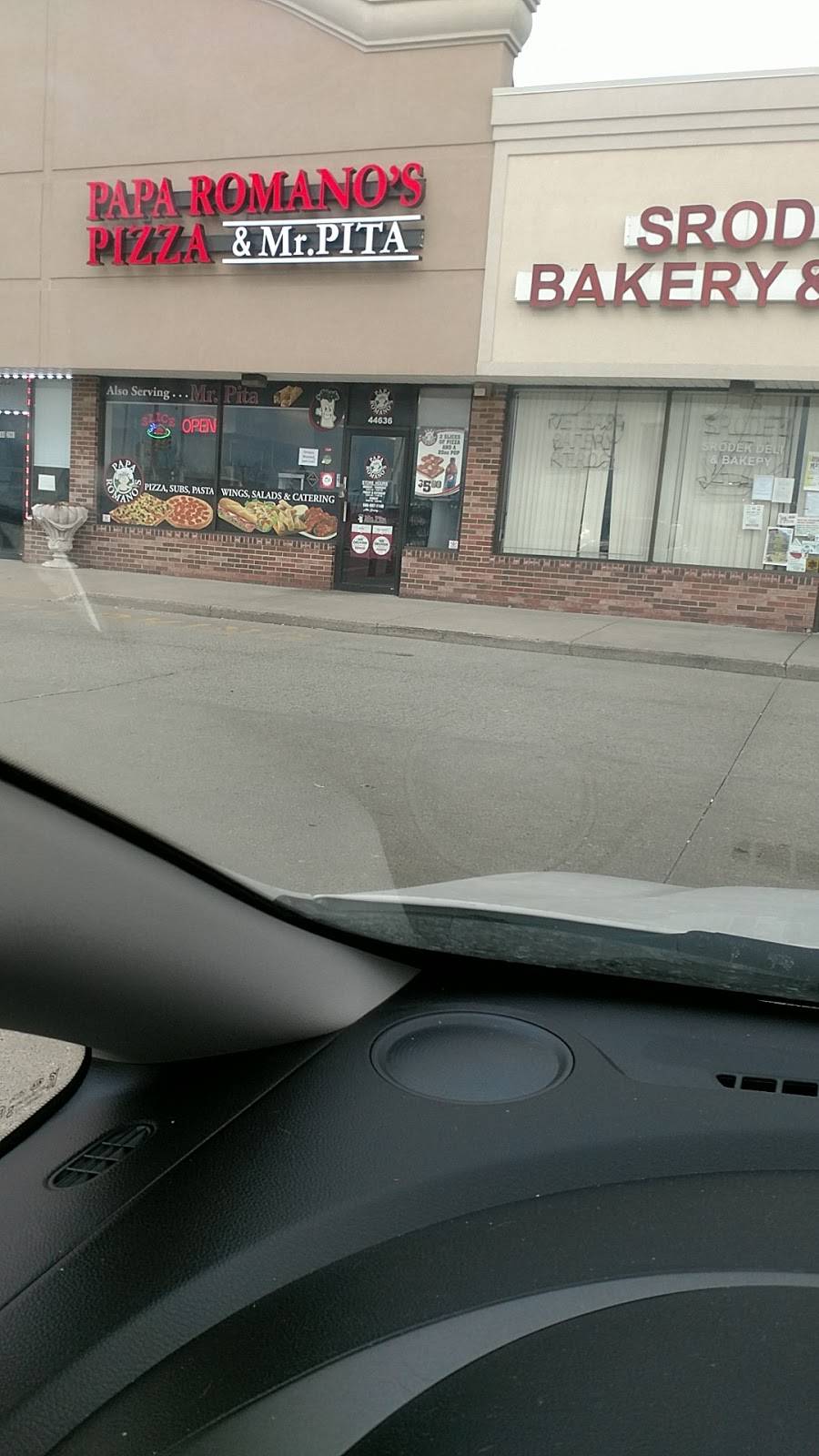 Papa Romanos Pizza & Mr. Pita | restaurant | 44636 Mound Rd, Sterling Heights, MI 48314, USA | 5869971140 OR +1 586-997-1140