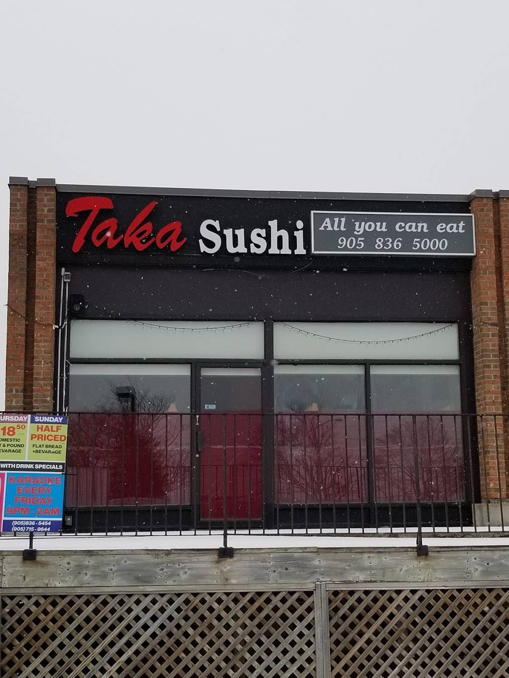 Taka Sushi | restaurant | 340 Eagle St W, Newmarket, ON L3Y 7M9, Canada | 9058365000 OR +1 905-836-5000