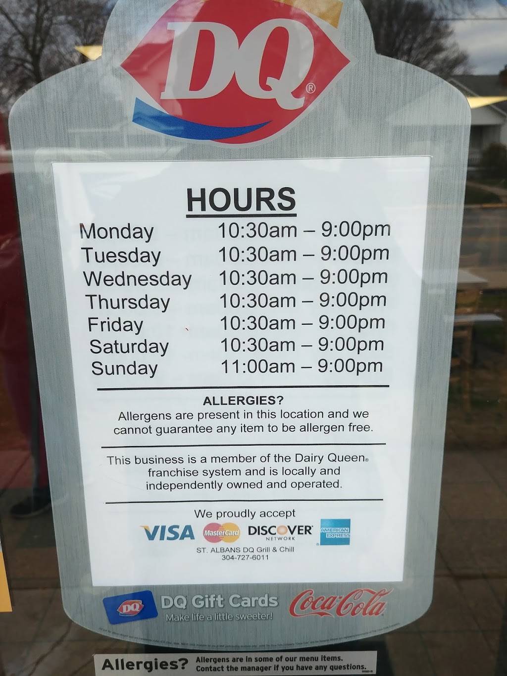 Dairy Queen Grill & Chill | restaurant | 723 6th Ave, St Albans, WV 25177, USA | 3047276011 OR +1 304-727-6011