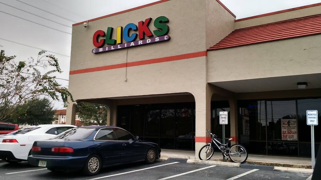 Clicks Billiards | restaurant | 2524 S Semoran Blvd, Orlando, FL 32822, USA | 4072756064 OR +1 407-275-6064