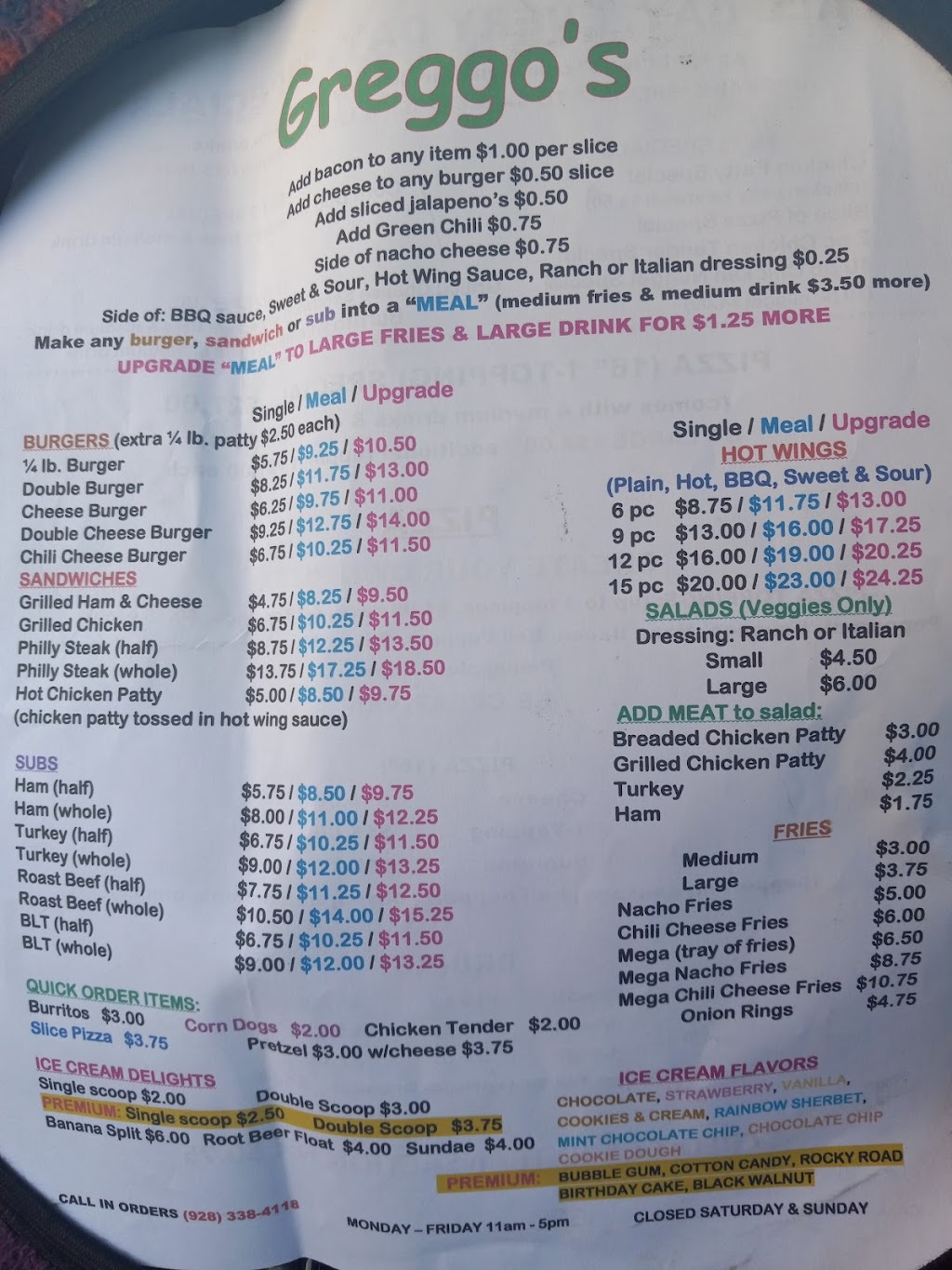 Greggos | restaurant | 710 S Chief Ave, Whiteriver, AZ 85941, USA | 9283384118 OR +1 928-338-4118