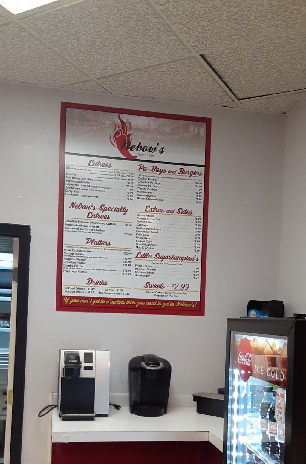 Nebows Cajun | restaurant | 4125 W Owen K Garriott Rd, Enid, OK 73703, USA | 5802973156 OR +1 580-297-3156