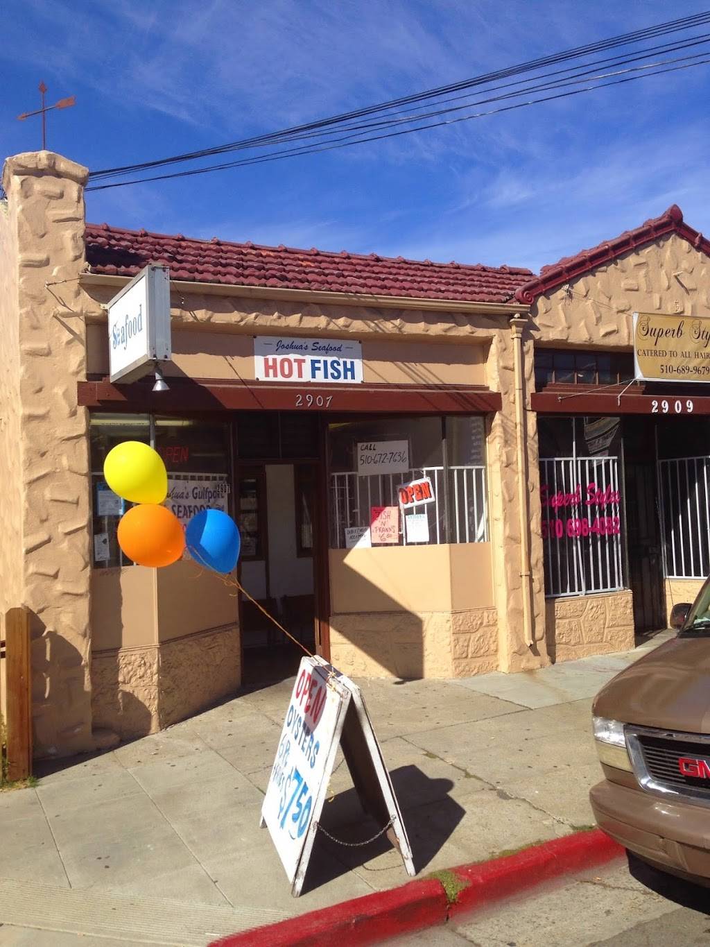 Joshuas Gulfport Seafood | restaurant | 2907 Fruitvale Ave, Oakland, CA 94602, USA | 5104678390 OR +1 510-467-8390