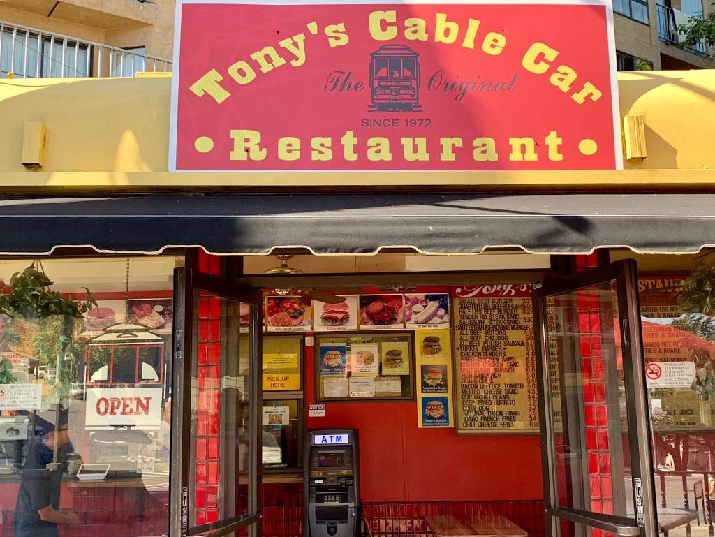 Tonys Cable Car Restaurant | restaurant | 2500 Geary Blvd, San Francisco, CA 94115, USA | 4159312416 OR +1 415-931-2416