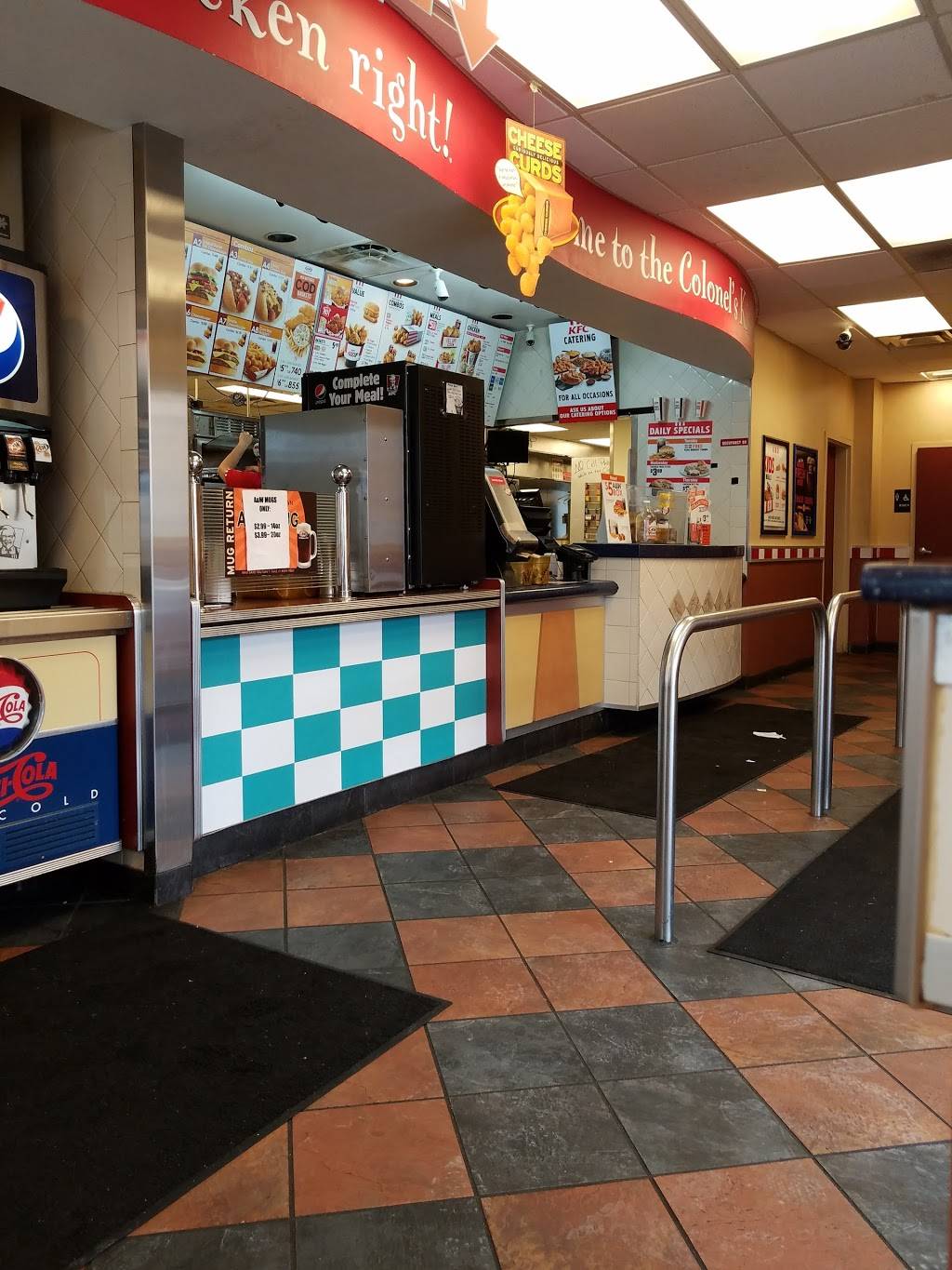 KFC | restaurant | 2096 S Colorado Blvd, Denver, CO 80222, USA | 3037568251 OR +1 303-756-8251