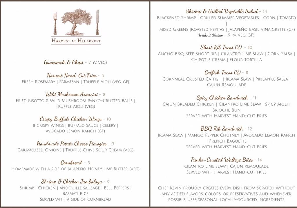 Harvest at Hillcrest | restaurant | 50336 Telegraph Rd, Amherst, OH 44001, USA | 4409858905 OR +1 440-985-8905