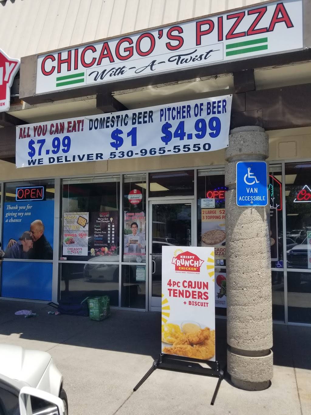 Chicagos Pizza With A Twist | meal delivery | 1008 W Sacramento Ave, Chico, CA 95926, USA | 5309655550 OR +1 530-965-5550