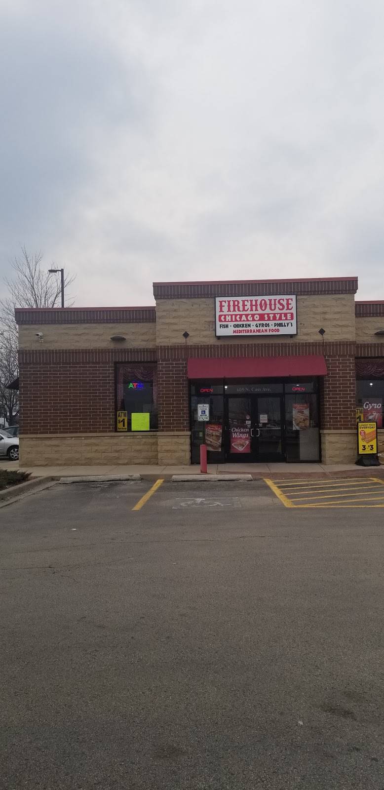 Firehouse Chicago Style | restaurant | 605 N Cass Ave, Westmont, IL 60559, USA | 7088351873 OR +1 708-835-1873
