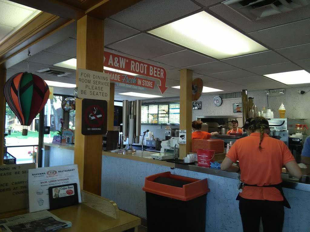 A&W Restaurant | restaurant | 769 E Main St, Ravenna, OH 44266, USA | 3302965028 OR +1 330-296-5028