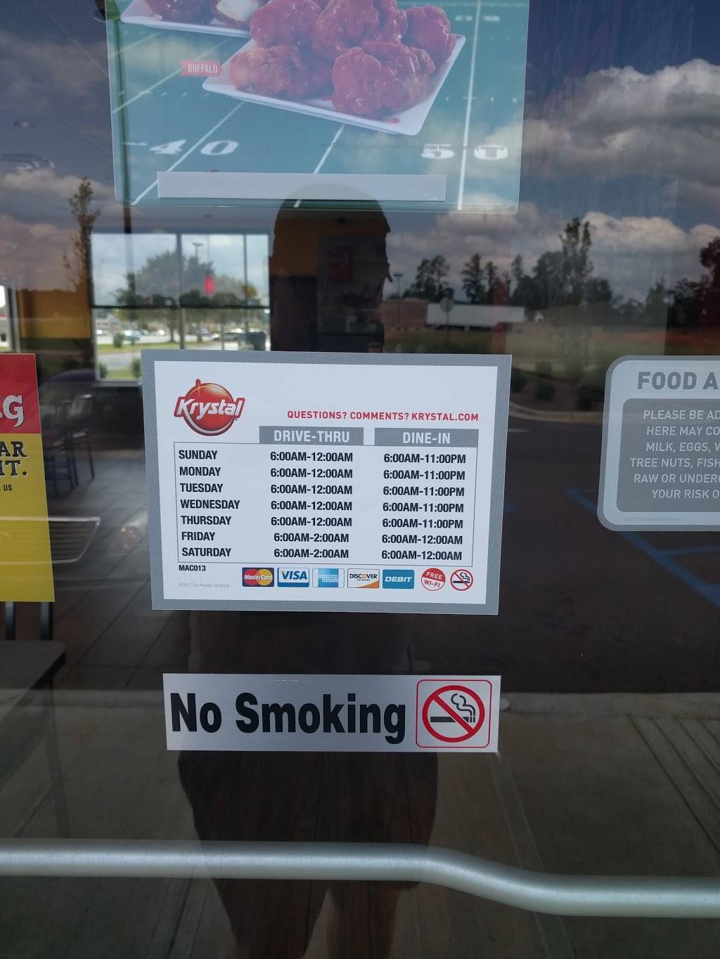 Krystal | restaurant | 1071 GA-96, Warner Robins, GA 31088, USA | 4783133131 OR +1 478-313-3131