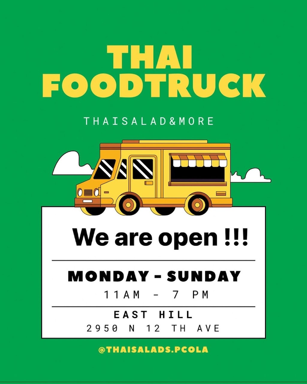 Thai Salads & More | restaurant | East hill, 2950 N 12th Ave, Pensacola, FL 32503, USA | 8509927714 OR +1 850-992-7714