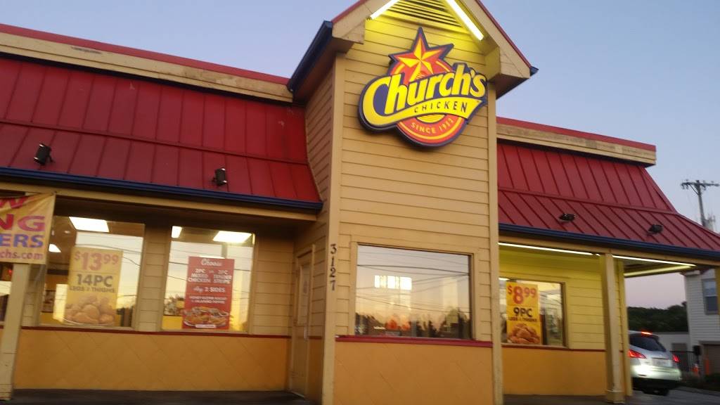 Churchs Chicken | restaurant | 3127 Dickerson Pike, Nashville, TN 37207, USA | 6152265532 OR +1 615-226-5532