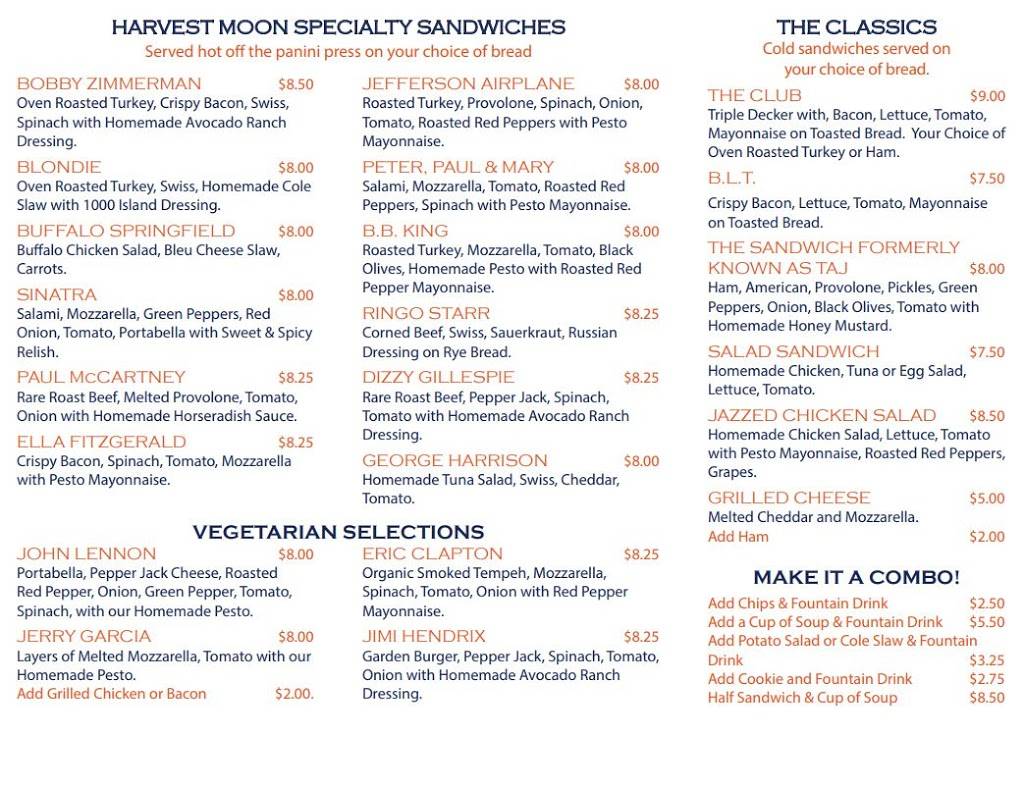 Harvest Moon Deli | restaurant | 366 Griffin Rd, Bangor, ME 04401, USA | 2079903354 OR +1 207-990-3354