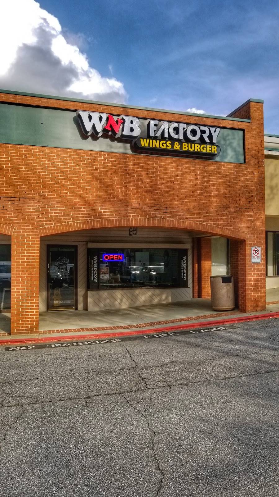 #36 WNB Factory - Wings & Burger | restaurant | 2090 Dunwoody Club Dr #103, Sandy Springs, GA 30350, USA | 7705583900 OR +1 770-558-3900